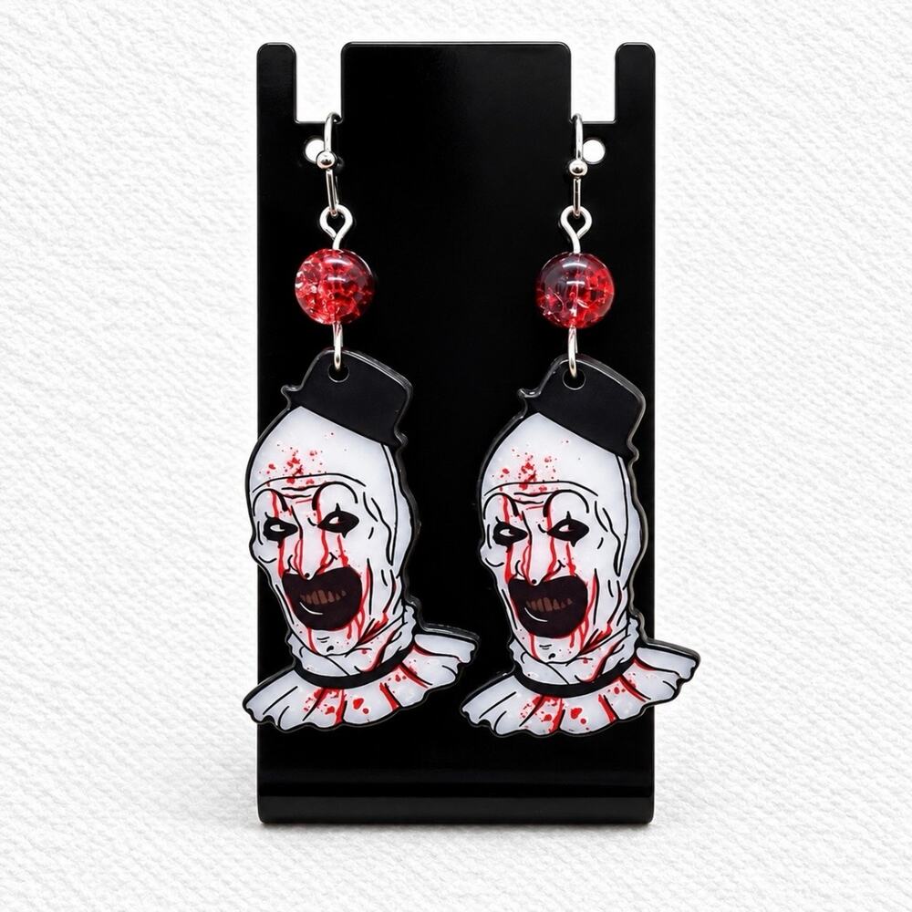 The Terrifier ~ Art The Clown Earrings